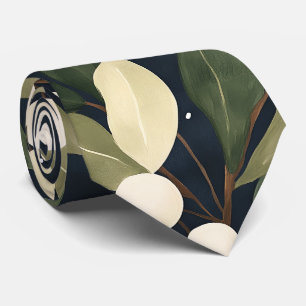 Elegant White Snowberry Holiday Stropdas