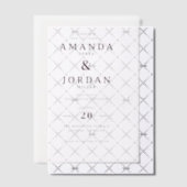 Elegant White Typographic Vellum Uitnodigingen (Offset (Uitnodiging))