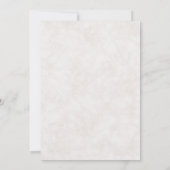 Elegant White Waterverf Floral Wedding Invitation Kaart (Achterkant)