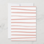 Elegant White Wedding dress vrijgezellenfeest Invi Kaart (Achterkant)