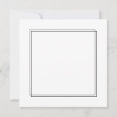 Elegant White Wedding Save the Date Invitation Kaart (Achterkant)