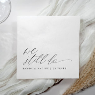 Elegant Wij Doen Nog Steeds Trouwdagjubileum Servet