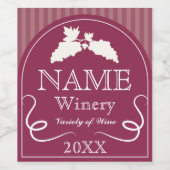 Elegant wijnontwerp voor wijnlabels. wijn etiket (Enkel label)