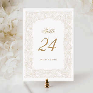 Elegant wijnstokken Ornament Border Lijst Kaart