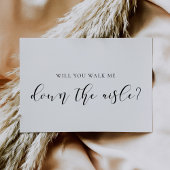 Elegant Wil je me langs het gangpad laten lopen? Kaart