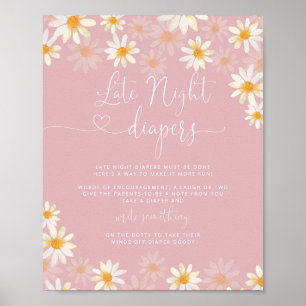 Elegant Wildbloemen Late Night Diapers Game Poster