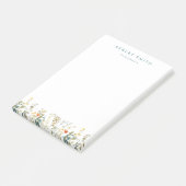 Elegant wildbloemenveld post-it® notes (Schuin)