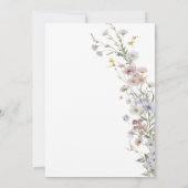 Elegant Wilde Baby shower Uitnodiging (Achterkant)