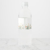 Elegant Wilde Vrijgezellenfeest Waterfles Etiket (Achterkant)