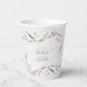 Elegant Wilde Waterverf Florence Vrijgezellenfeest Papieren Bekers (Voorkant)