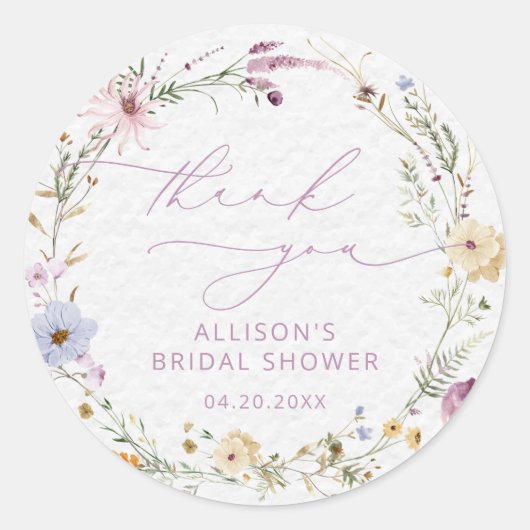 Elegant Wilde Waterverf Florence Vrijgezellenfeest Ronde Sticker (Voorkant)