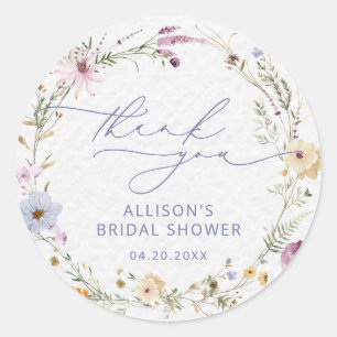 Elegant Wilde Waterverf Florence Vrijgezellenfeest Ronde Sticker