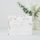 Elegant Wilde Waterverf Shower Recipcard (Staand voorkant)