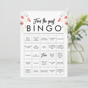  Elegant Wildflower Bingo Game Kaart