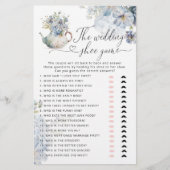 Elegant Wildflower blauw De bruiloft schoen spel (Voorkant)