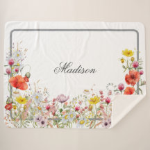 Elegant Wildflower Boho Custom Name