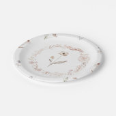 Elegant Wildflower Boho Floral Garden Plate Papieren Bordje (Gekanteld)