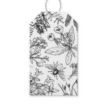 Elegant Wildflower Boho Gift Label