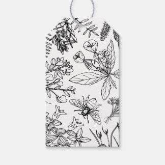 Elegant Wildflower Boho Gift Label Cadeaulabel
