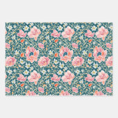 Elegant Wildflower Botanical Pattern Inpakpapier Vel (Voorkant 3)