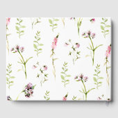 Elegant Wildflower Botanical Wedding Gastenboek (Achterkant)