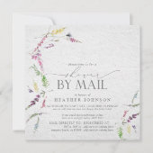 Elegant Wildflower Bridal Script Showby Mail Kaart (Voorkant)
