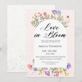 Elegant Wildflower Bridal Shower Invitation (Devant / Derrière)