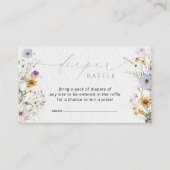 Elegant Wildflower Kaart Raffle Enclosure (Voorkant)