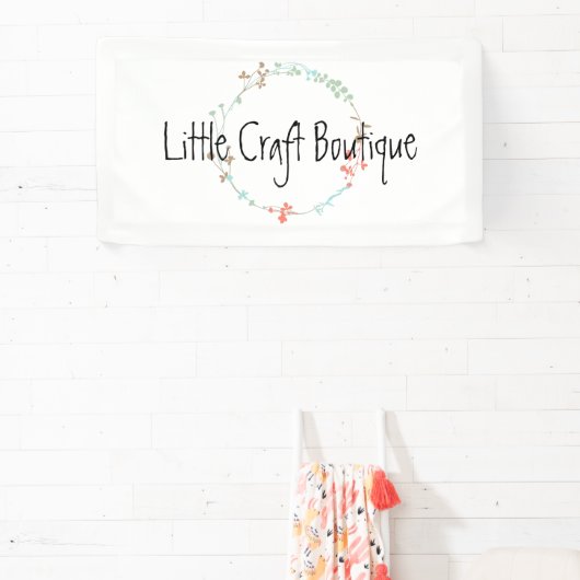 Elegant Wildflower Line Art Wreater Spandoek (Insitu)