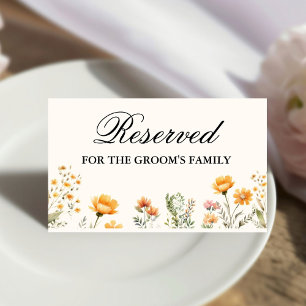 Elegant Wildflower reserve voor de familie van de