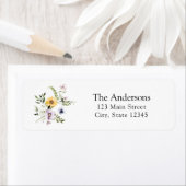 Elegant Wildflower Return Address Label (Insitu)