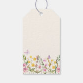 Elegant Wildflower Spring Baby shower Bedankt Cadeaulabel (Achterkant)