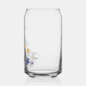 Elegant Wildflower Spring Wedding Personalized Blikvorm Glas (Links)