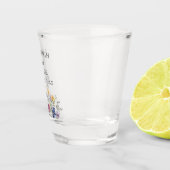 Elegant Wildflower Spring Wedding Personalized Shot Glas (Rechts)