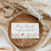 Elegant Wildflower Vrijgezellenfeest Recept Aanvra Informatiekaartje