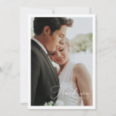 Elegant Wildflower Wedding Bedankkaart (Voorkant)