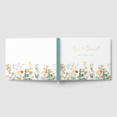Elegant Wildflower Wedding Gastenboek (Volledig)