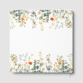 Elegant Wildflower Wedding Gastenboek (Achterkant)