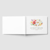 Elegant Wildflower Wedding Gastenboek (Volledig)