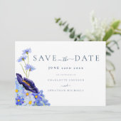 Elegant Wildflower Wedding Save The Date (Staand voorkant)