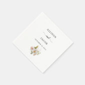 Elegant Wildflower Wedding Servet (Hoek)