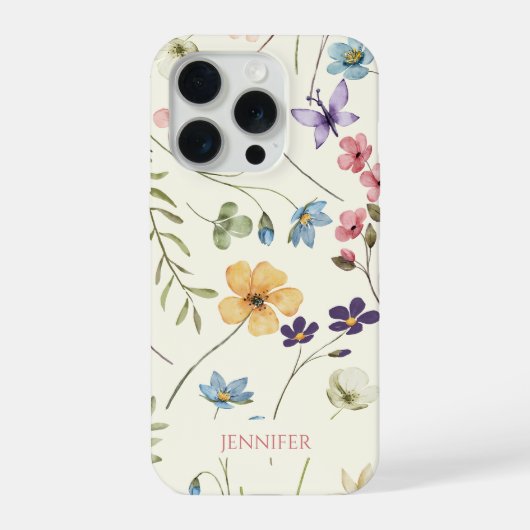 Elegant Wildflower Wild Flower Floral Custom (Verso)