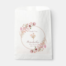 Elegant Wildflower Wreath Baby shower