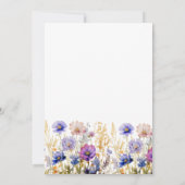 Elegant Wildflowers RN Nurse Afstuderen Bedankt (Achterkant)