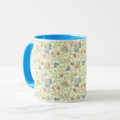 Elegant William Morris Renaissance Floral Mok (Voorkant links)