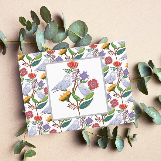 Elegant William Morris Style Eigenaars met zonnebl Briefkaart