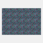 Elegant William Morris Style Floral Inpakpapier Vel (Voorkant 2)