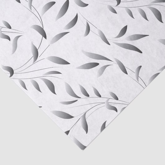 Elegant Willow Leaf Pattern Tissuepapier (Detail)