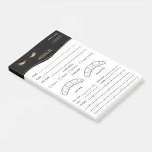 Elegant wimperclient registratieformulier post-it® notes