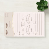 Elegant wimperclient registratieformulier post-it® notes (Kantoor)